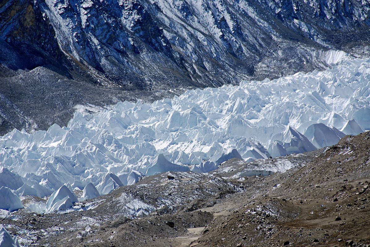 27 Ice Pinnacles Of Shishapangma Glacier From Ridge Above Shishapangma North Advanced Base Camp The ice pinnacles of the Shishapangma Glacier from the ridge (5790m) above Shishapangma North Advanced Base Camp.